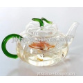 2016 Fashion Pyrex Glass Tea Pot, Heat Resistant Hand blown Turkish Tea Pot